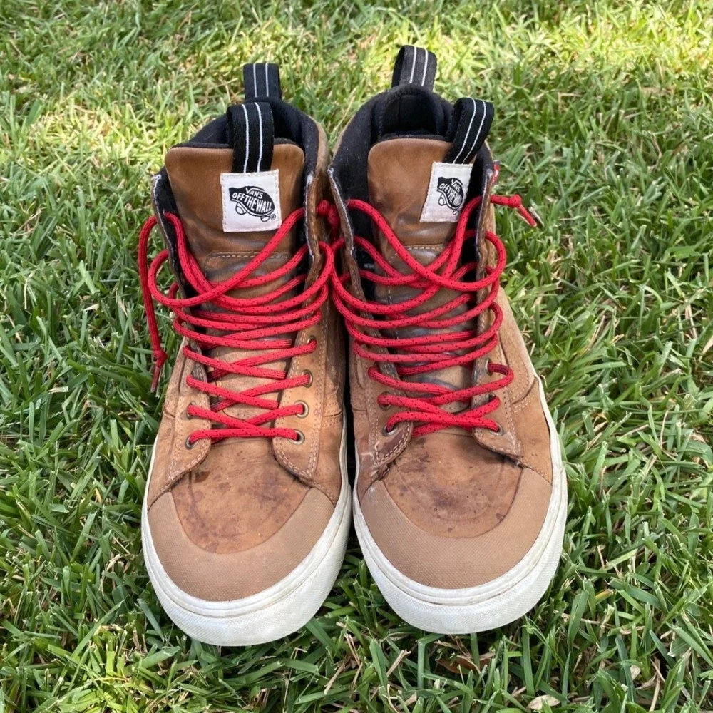 Vans Sk8-Hi MTE-2 Brown Suede Waterproof Primaloft Winter Boots Mens 11